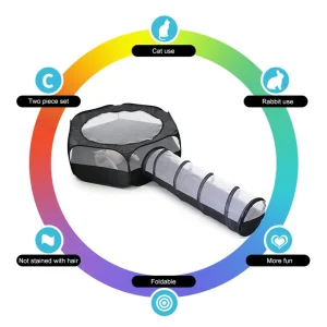 2-In-1 Tunnel Foldable Cage
