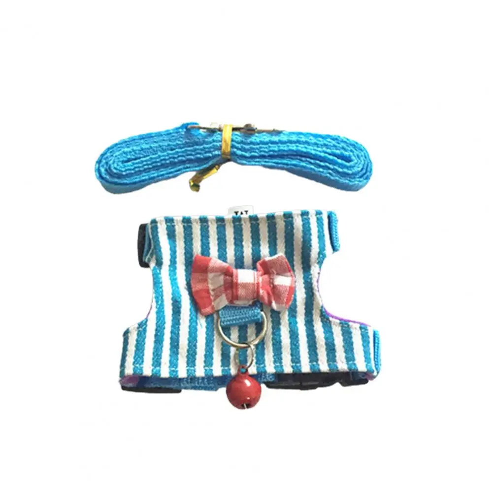 Pet Chest Strap Striped Hamster, Rabbit, Ferret Bow-knot Harness Vest Leash - Image 18