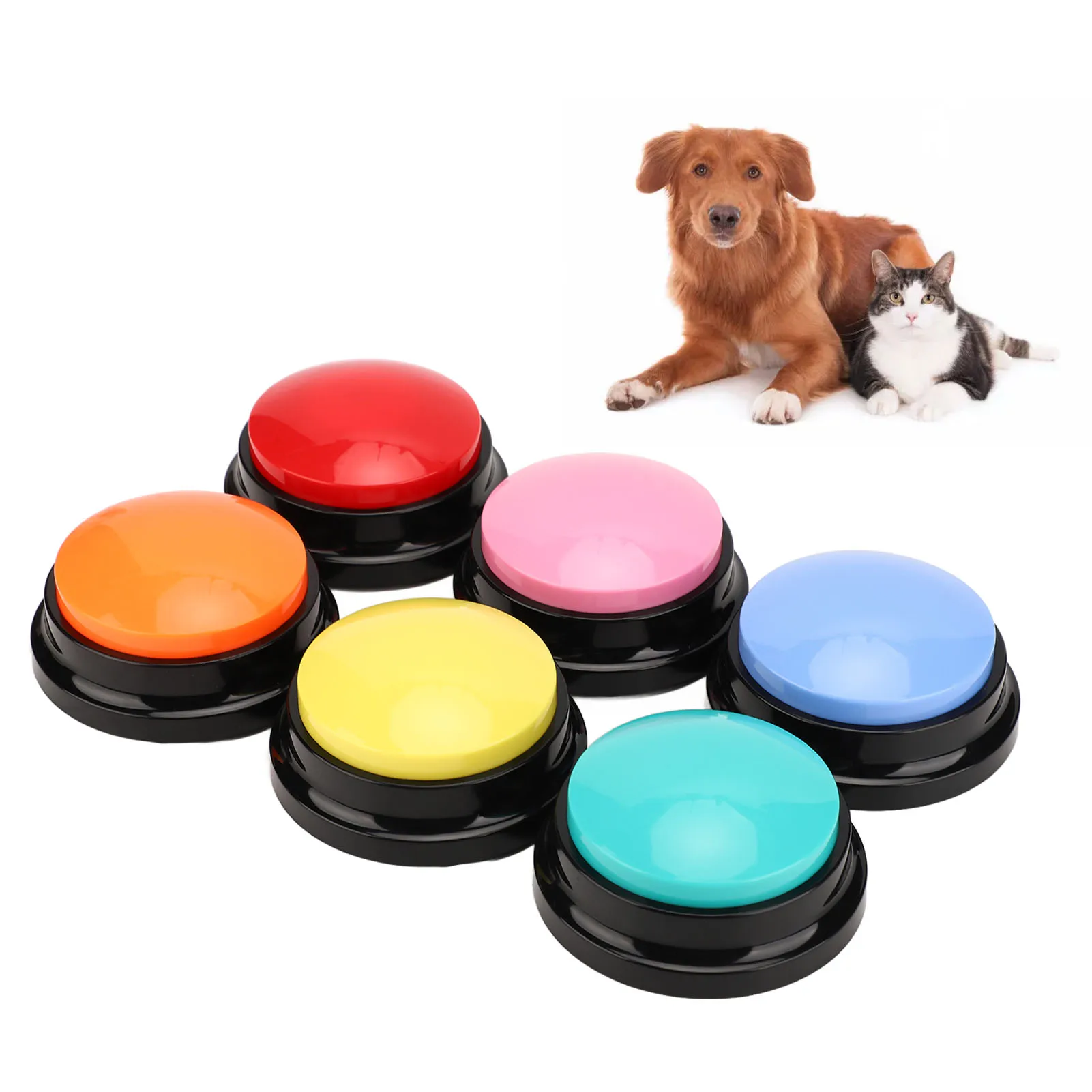 6pcs Record Talking Buttons Dog Record Button Multifunction Portable 30 Seconds Record Talking Buttons for Cats Dogs Pets - Image 15