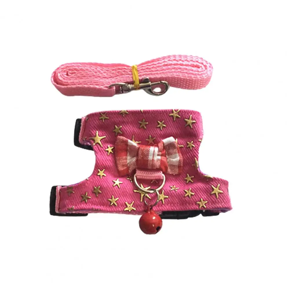 Pet Chest Strap Striped Hamster, Rabbit, Ferret Bow-knot Harness Vest Leash - Image 17