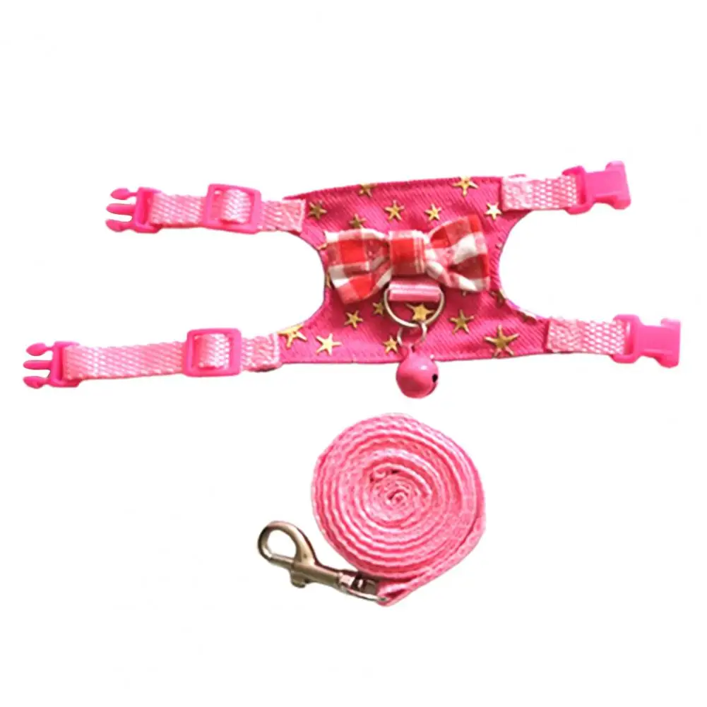 Pet Chest Strap Striped Hamster, Rabbit, Ferret Bow-knot Harness Vest Leash - Image 16