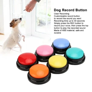 6pcs Record Talking Buttons Dog Record Button Multifunction Portable 30 Seconds Record Talking Buttons for Cats Dogs Pets