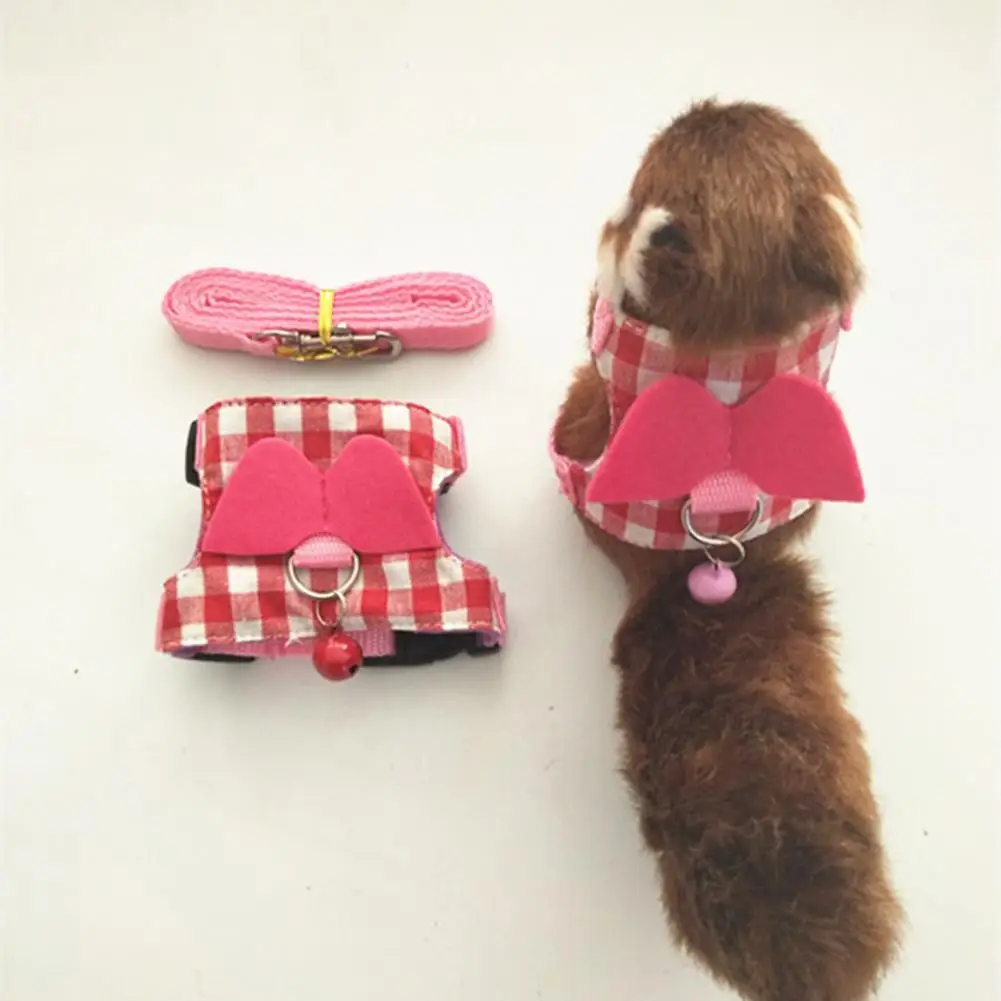 Pet Chest Strap Striped Hamster, Rabbit, Ferret Bow-knot Harness Vest Leash - Image 20