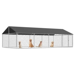 236x118 Heavy Duty Dog Kennel Outdoor Mesh Steel Fence Secure Lock Pet Cage, Custom