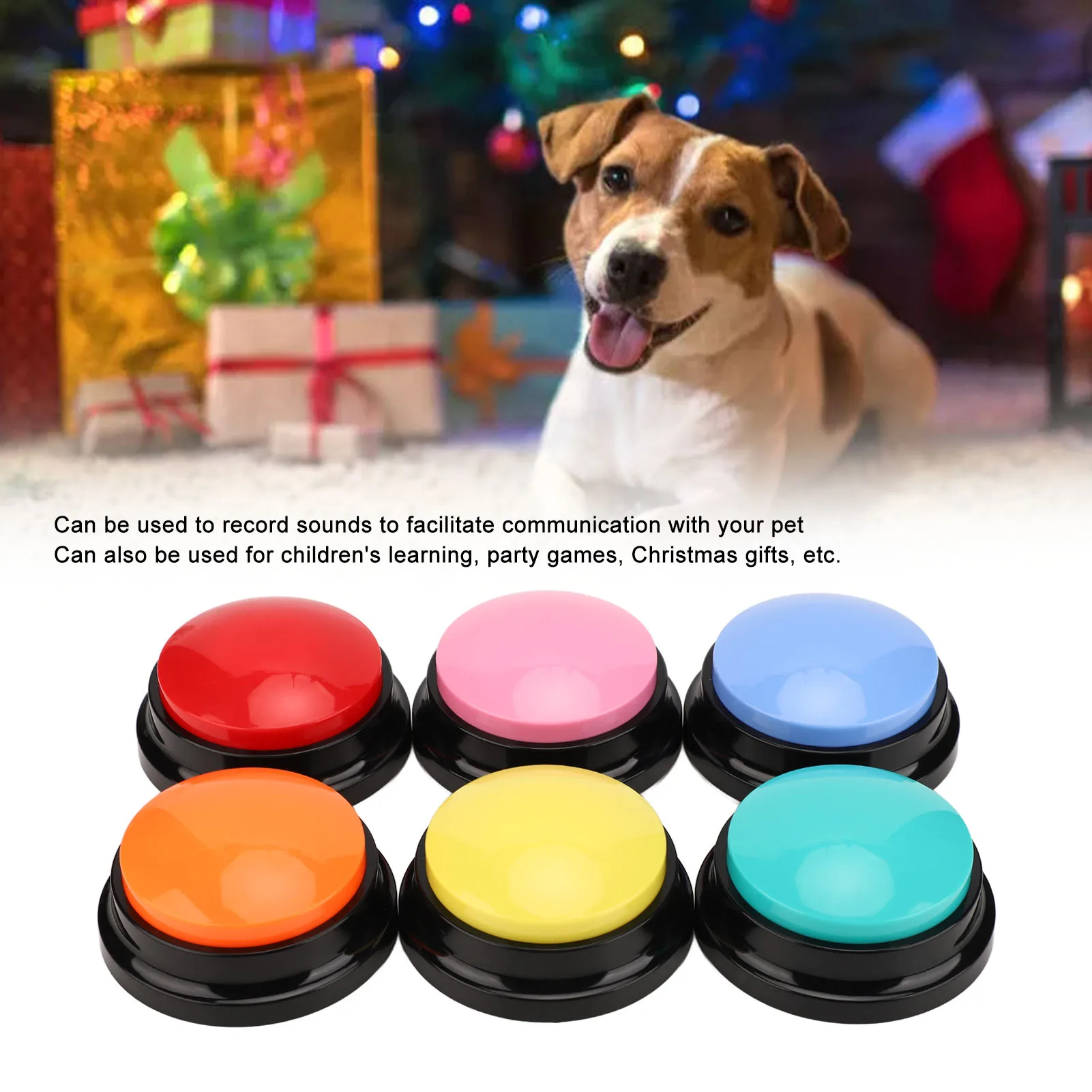 6pcs Record Talking Buttons Dog Record Button Multifunction Portable 30 Seconds Record Talking Buttons for Cats Dogs Pets - Image 16
